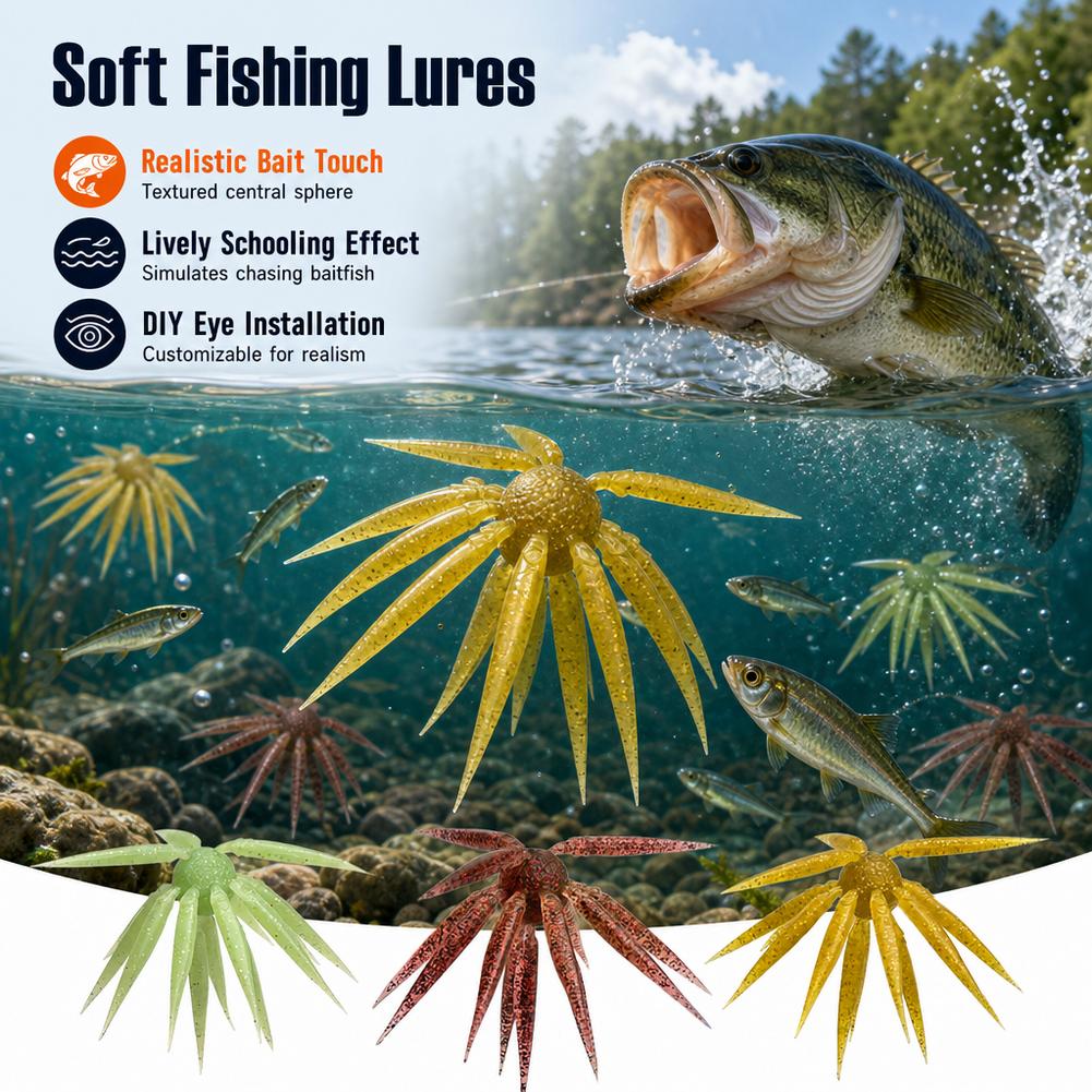 Isca Macia de Pesca de Bass Fi - Fishing Lure Soft Plastic avaliação e preço