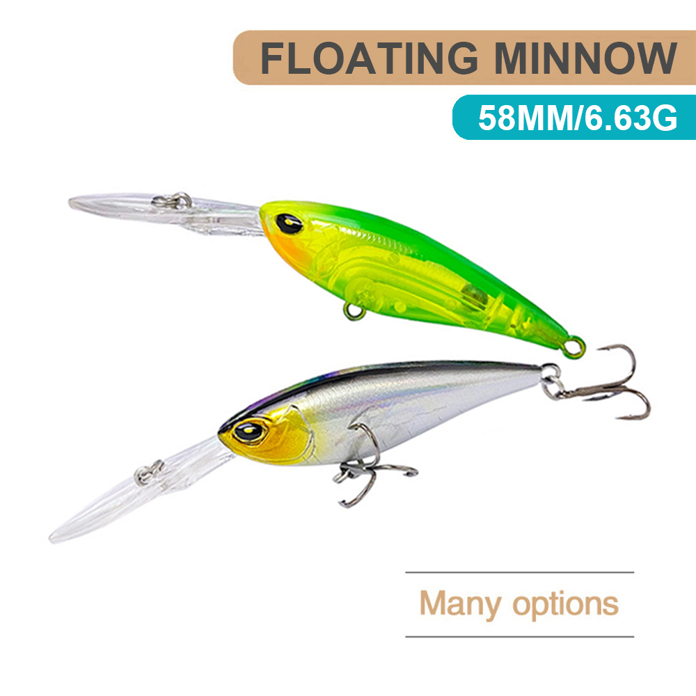 5.8cm 6.63g iscas de pesca flu - Fishing Lure Jerkbait avaliação e preço