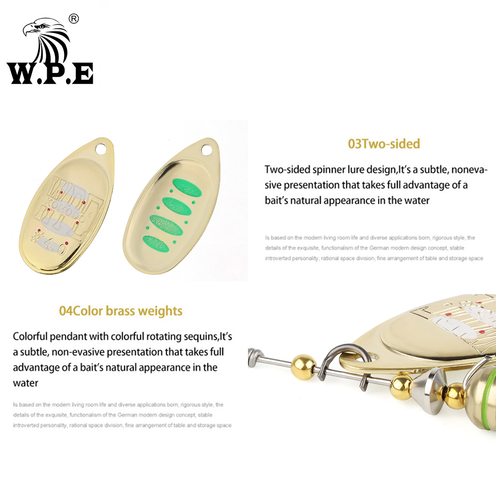 W. p. e.-isca metálica complet - Fishing Lure Spoon avaliação e preço