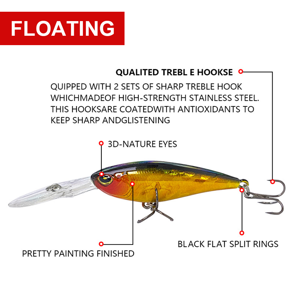 Flutuante Minnow Fishing Lures - Fishing Lure Jerkbait avaliação e preço