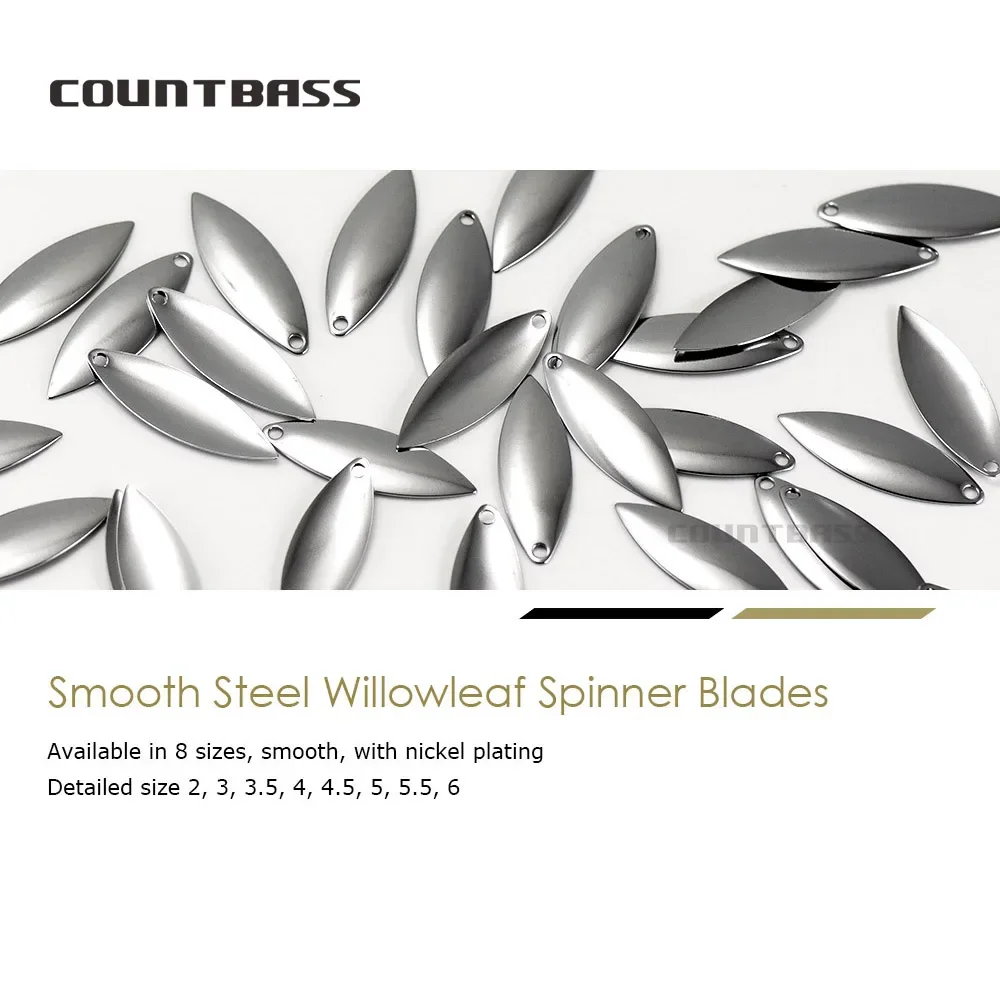 Countbass 50 peças de lâminas  - Fishing Lure Blade Bait avaliação e preço