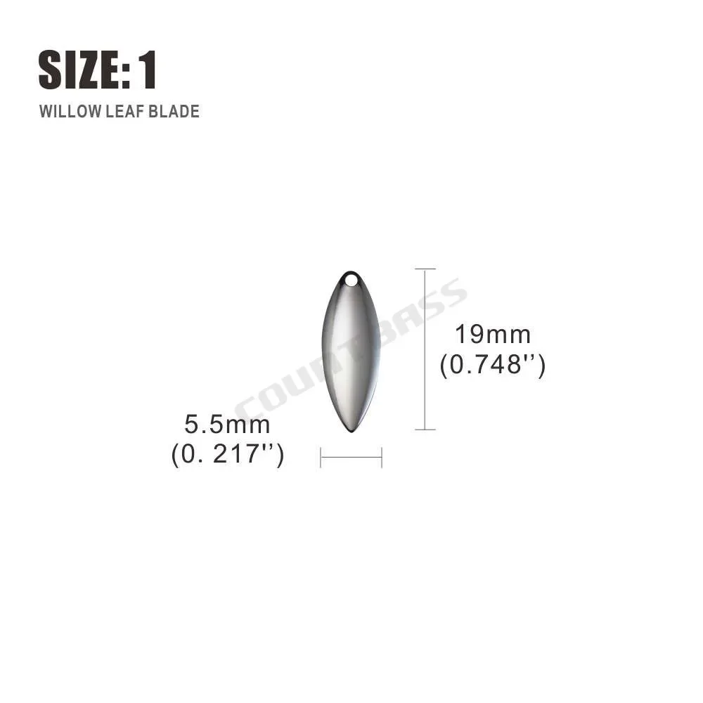 Countbass 50 peças de lâminas  - Fishing Lure Blade Bait avaliação e preço